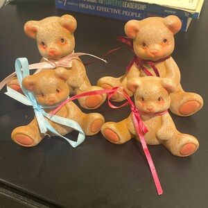 Glass bear decoration